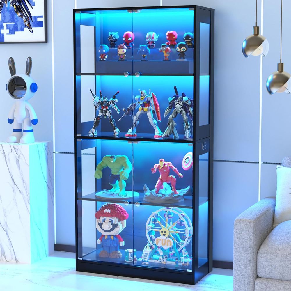 Glass Cabinet Display - Armário Expositor com Porta de Vidro,