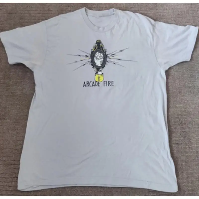 Arcade No - Camiseta branca Arcade Fire For Friends