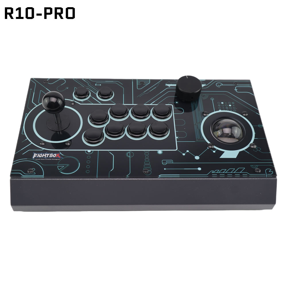 Trackball Controller Arcade - FightBox R10-PRO Arcade Fight Stick com