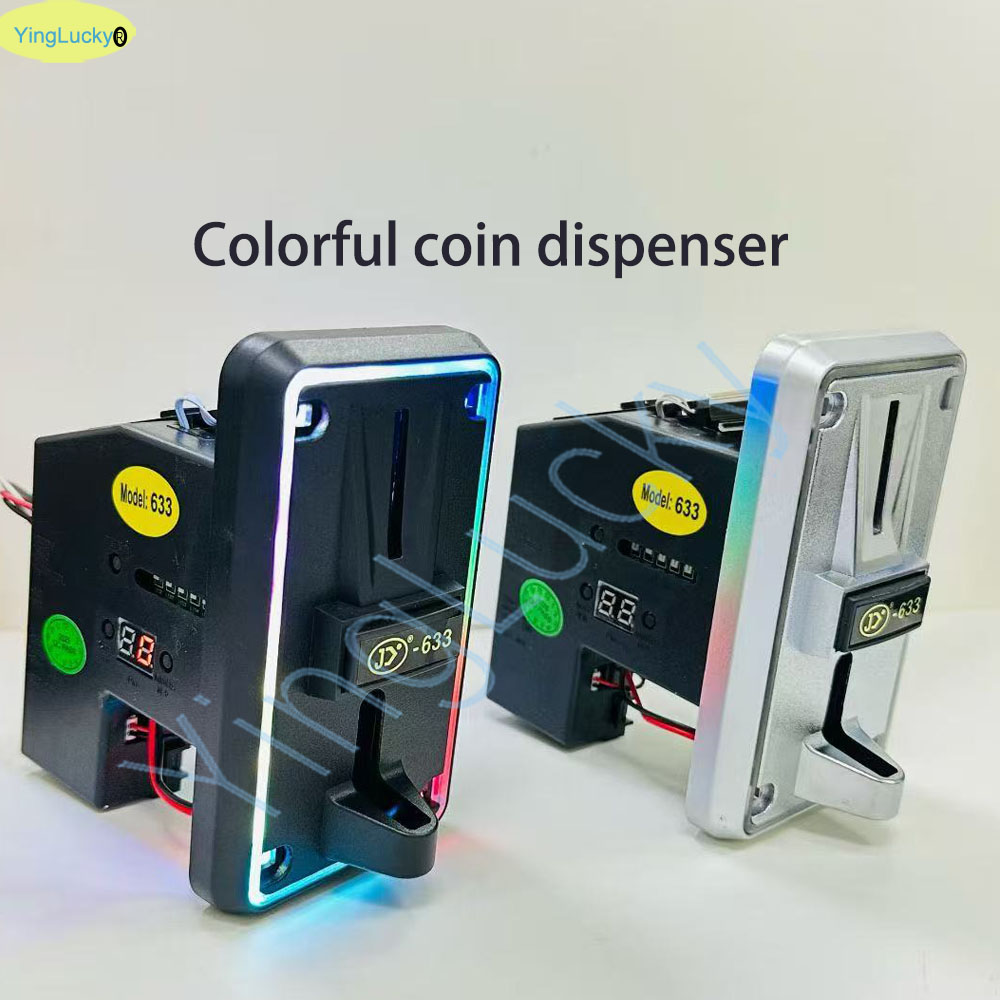 Arcade Games Vending - Colorido LED Multi Coin Acceptor Seletor