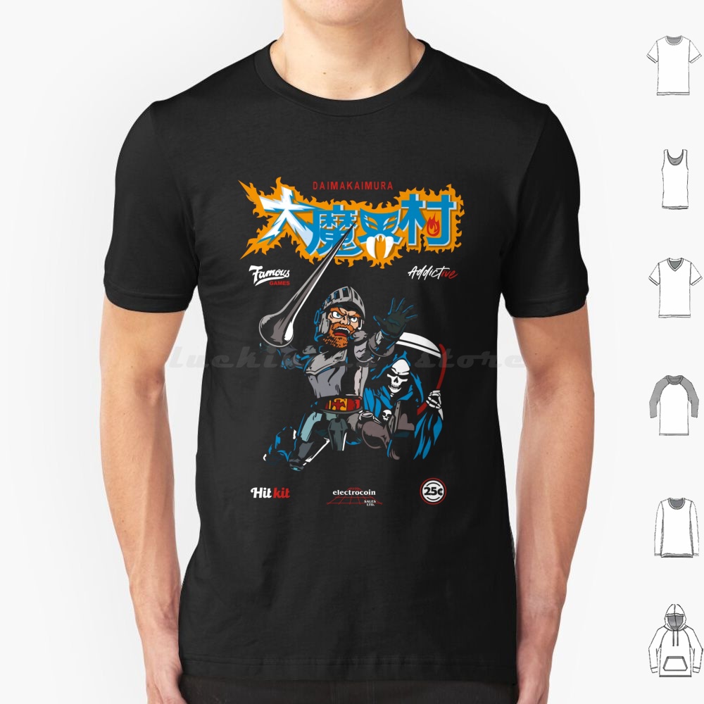 Arcade No - Camiseta Vintage Retro Ghouls'n Ghosts em