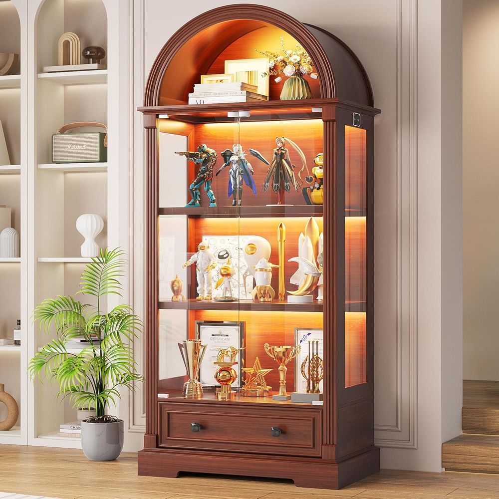 Glass Cabinet Display - Armário Curio com Porta de Vidro