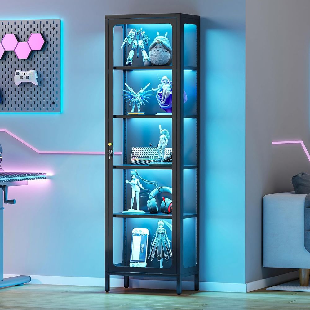 Glass Cabinet Display - Armário Expositor de Vidro com Fechadura