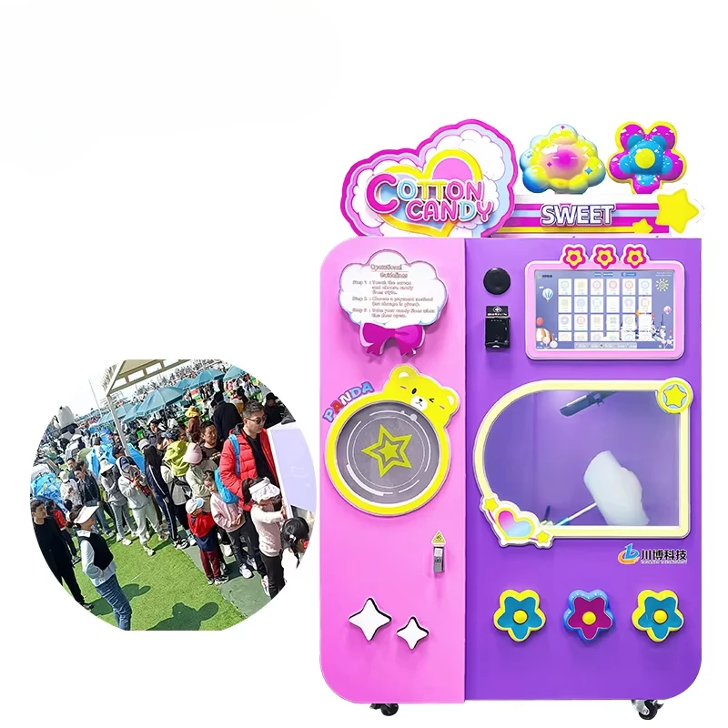 Commercial Vending Machine - Máquina de Algodão Doce Personalizada, Último