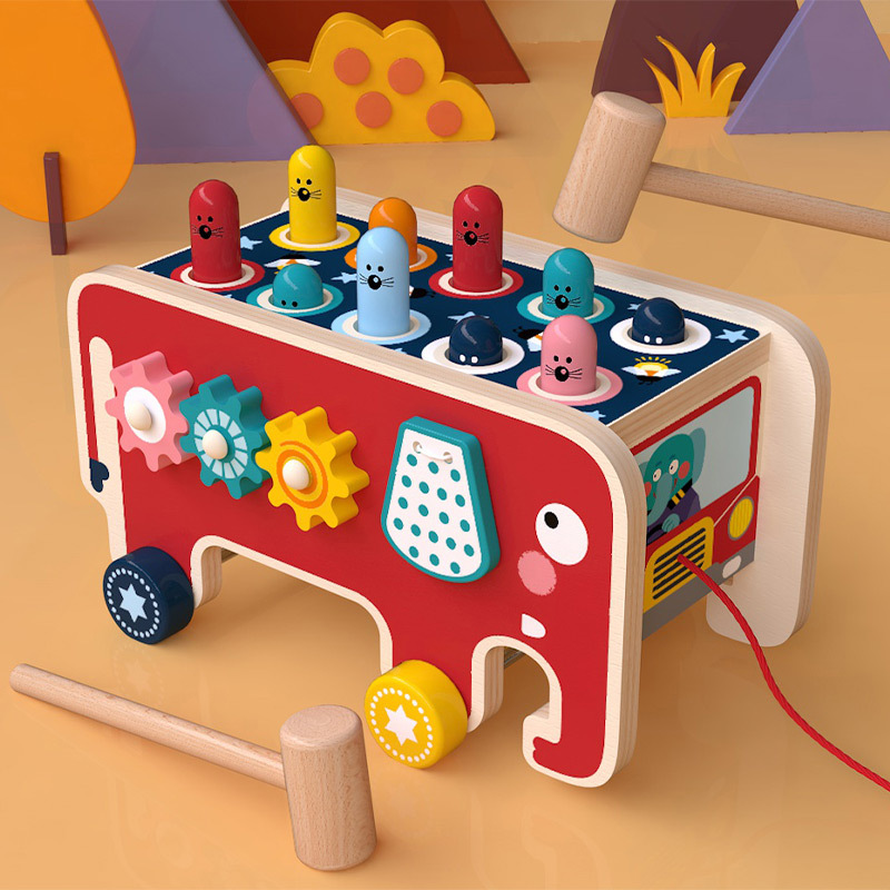 Whack A Mole Arcade - Babytoys bebe criança crianças de madeira