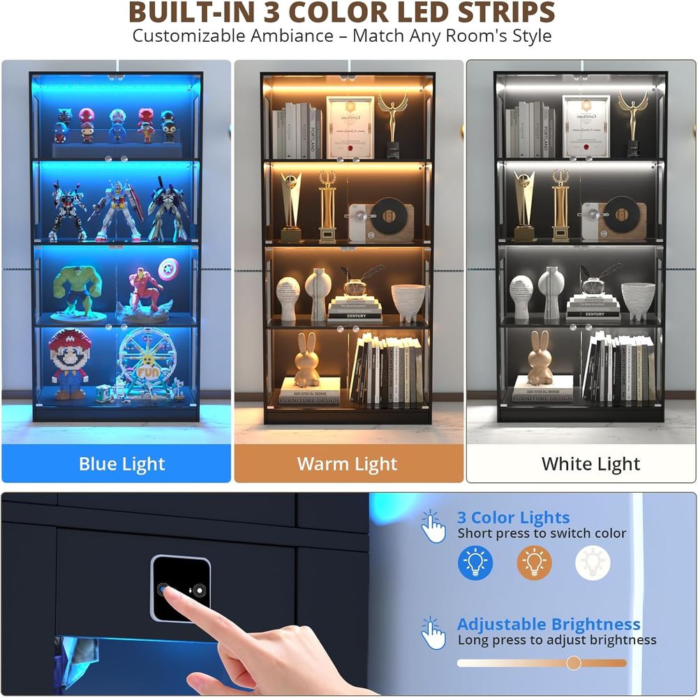 Armário Expositor com Porta de - Glass Cabinet Display avaliação e preço