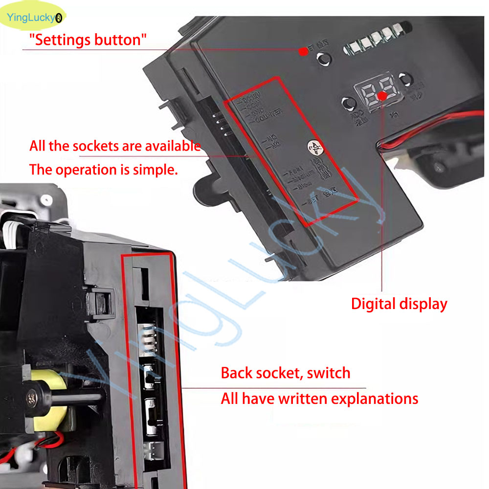 Colorido LED Multi Coin Accept - Arcade Games Vending avaliação e preço