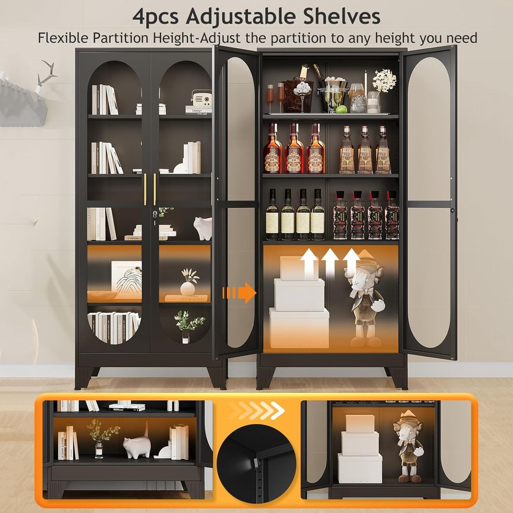 Armário Expositor com Fechadur - Glass Cabinet Display avaliação e preço