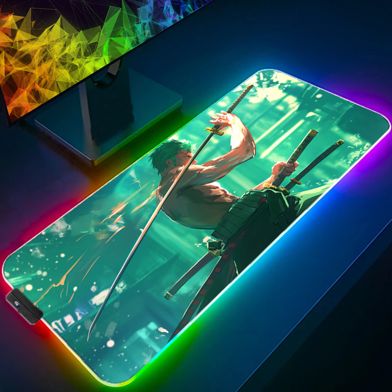Uma peça zoro mouse pad rgb ac - Arcade No avaliação e preço