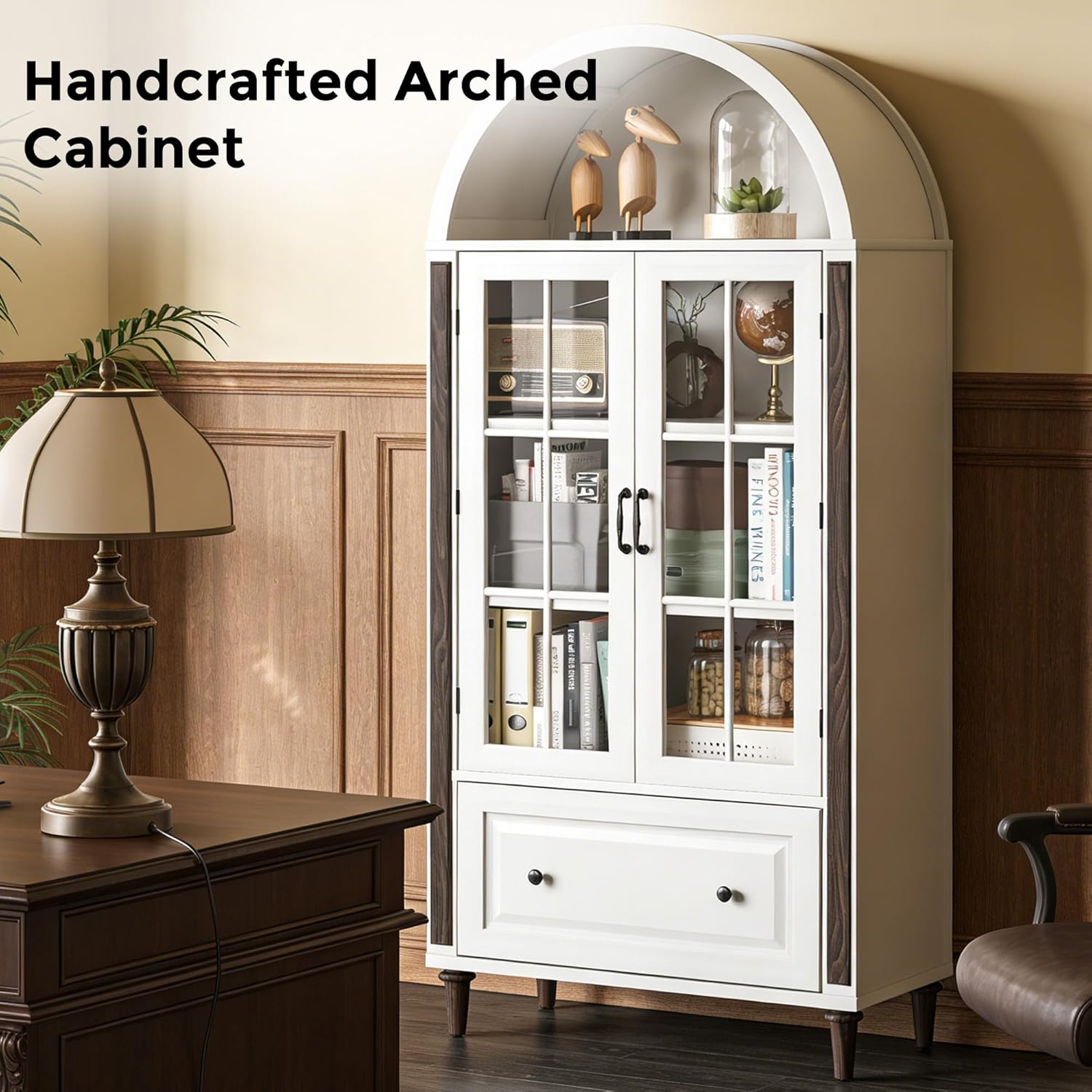 Estante Arqueada Artesanal de  - Glass Cabinet Display avaliação e preço