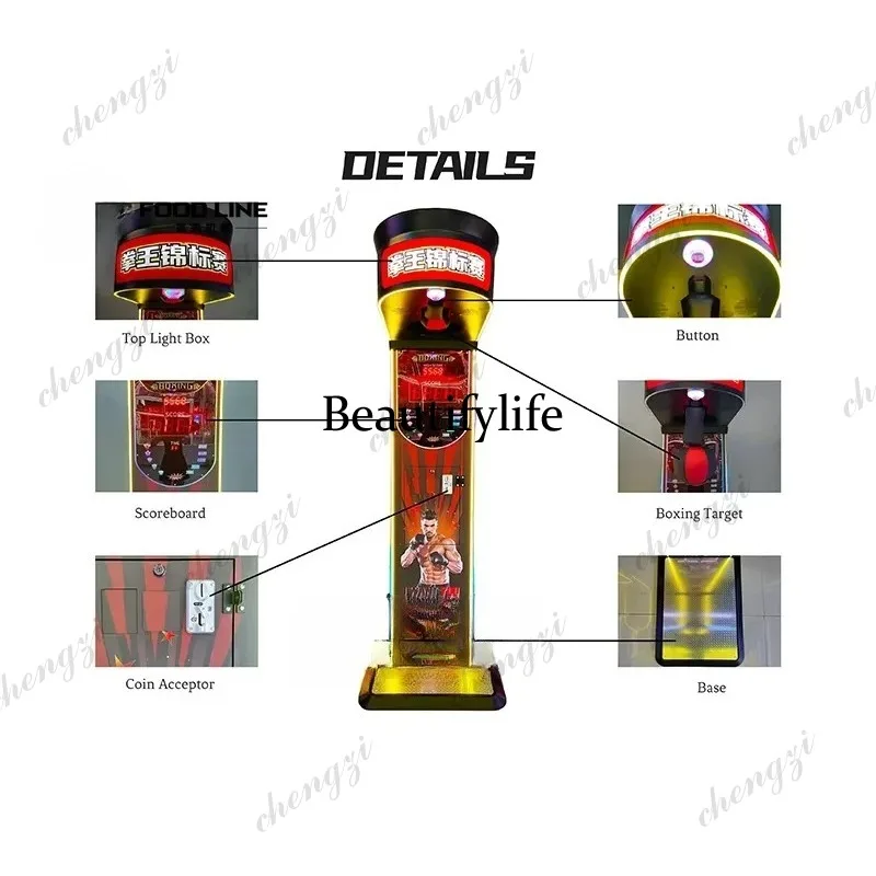 Máquina de Jogo de Boxe Indoor - Arcade Games & Vending Llc avaliação e preço