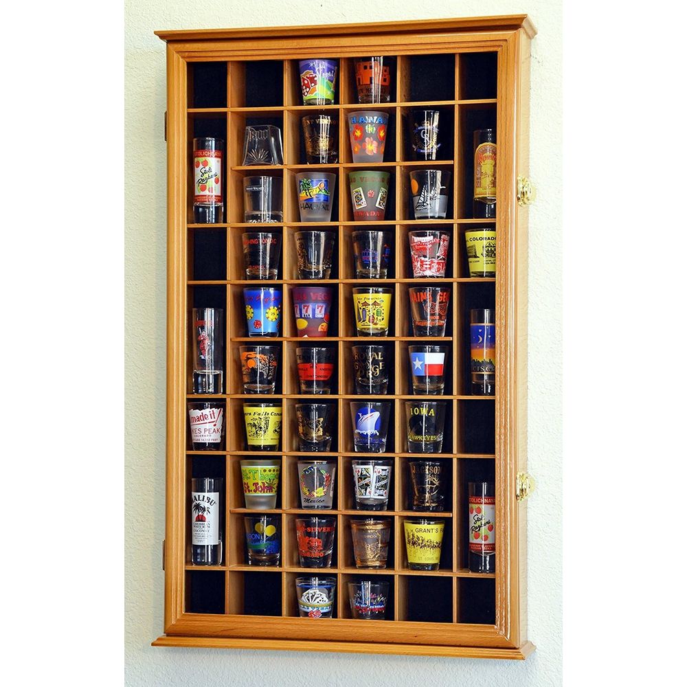 Suporte de Parede para 54 Copo - Glass Cabinet Display avaliação e preço