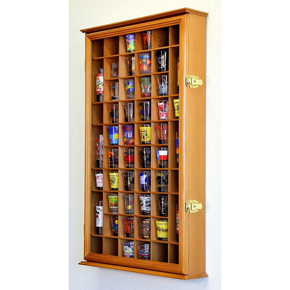Suporte de Parede para 54 Copo - Glass Cabinet Display avaliação e preço