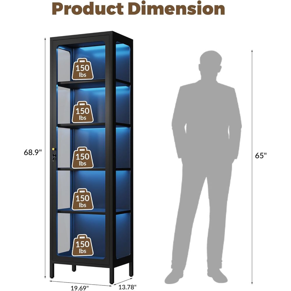 Armário Expositor de Vidro com - Glass Cabinet Display avaliação e preço