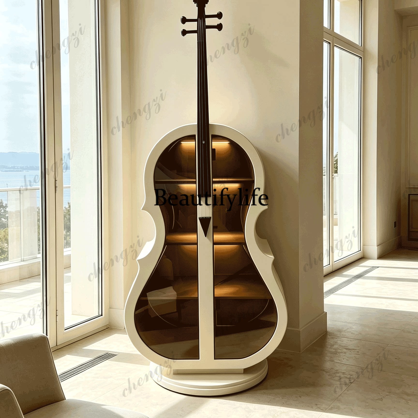 Novo estilo chinês, armário de - Glass Cabinet Display avaliação e preço
