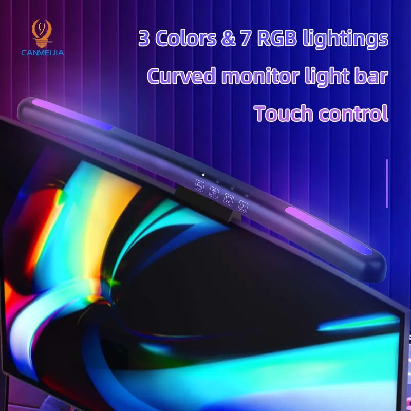 Curvo LED Monitor Light Bar, U - Arcade No avaliação e preço