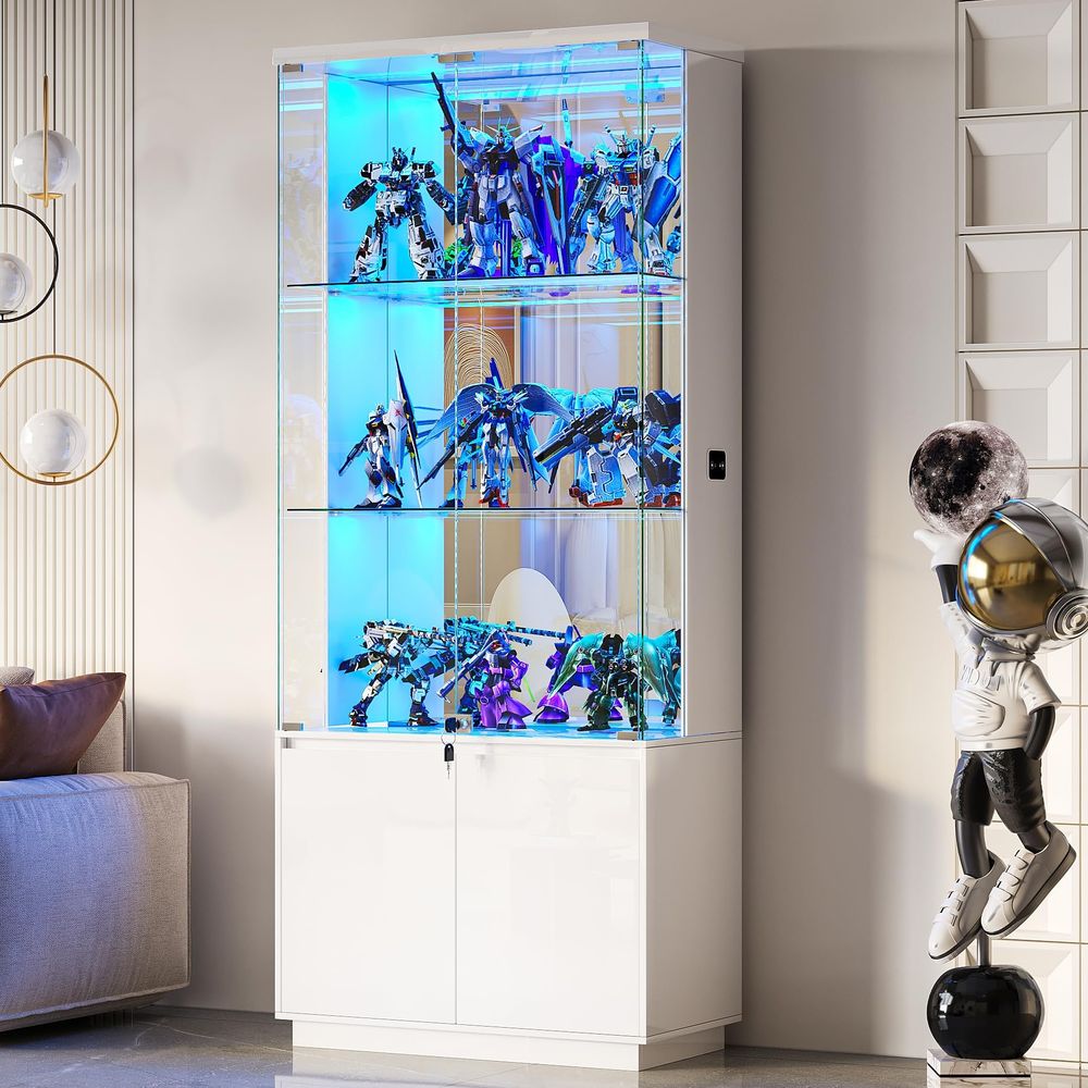 Armário Expositor Alto de 71 P - Glass Cabinet Display avaliação e preço