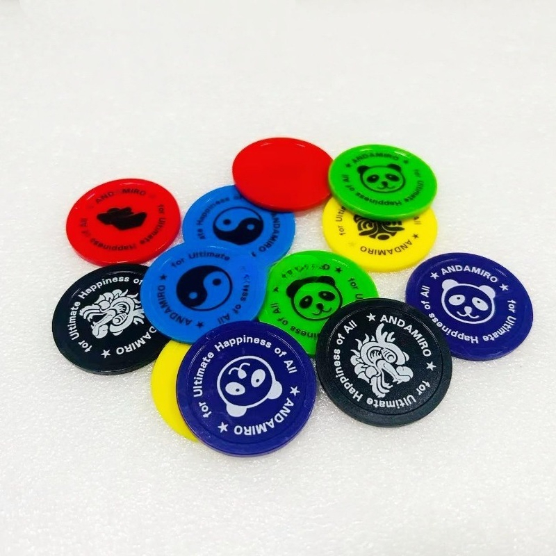 500 peças de Fichas de Plástic - Token Coin Mechanism avaliação e preço